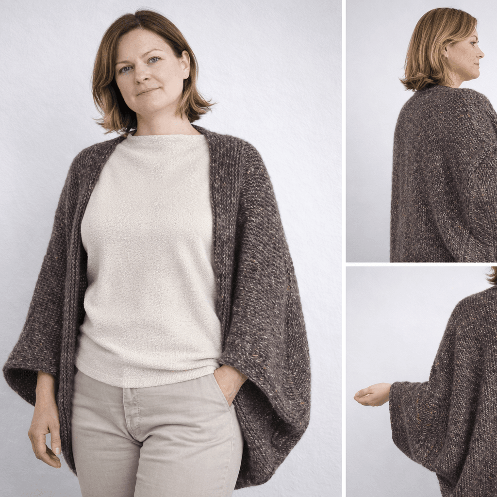 Seelenwärmer stricken: „Airy Embrace“ – ein luftiges Projekt für ruhige Momente - BaryWoll