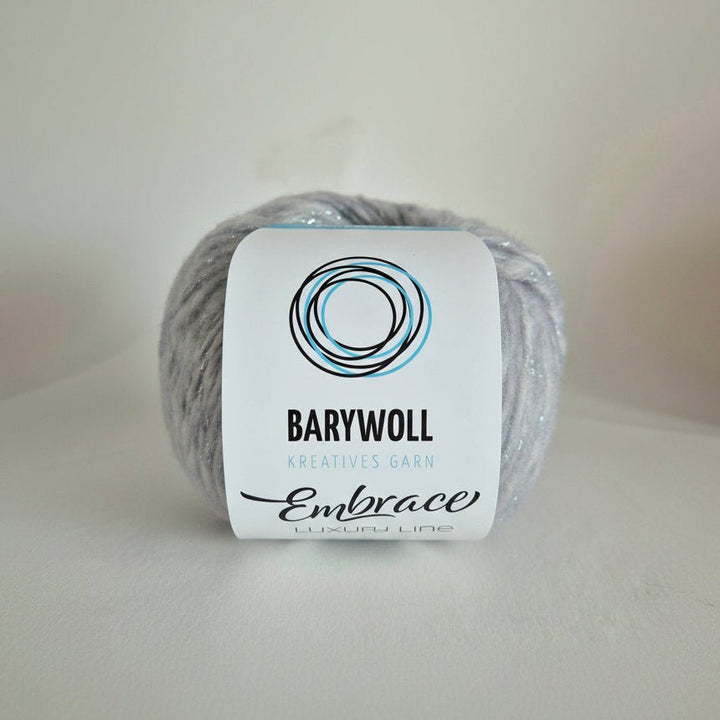 BaryWoll Embrace 66 Grau – Luxusgarn mit Kaschmir & Merinowolle - BaryWoll