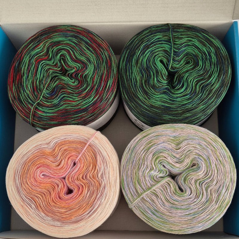 Wollbox 46 – Hochwertige Garne für große Strick - und Häkelprojekte - BaryWoll