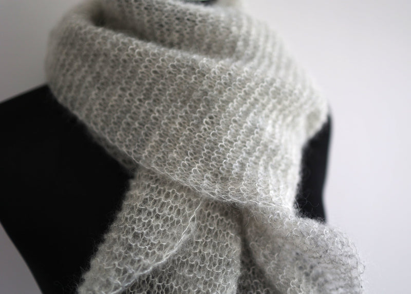 PDF Strickanleitung für einen Mohair - Seidenschal "Wolkentanz" - BaryWoll