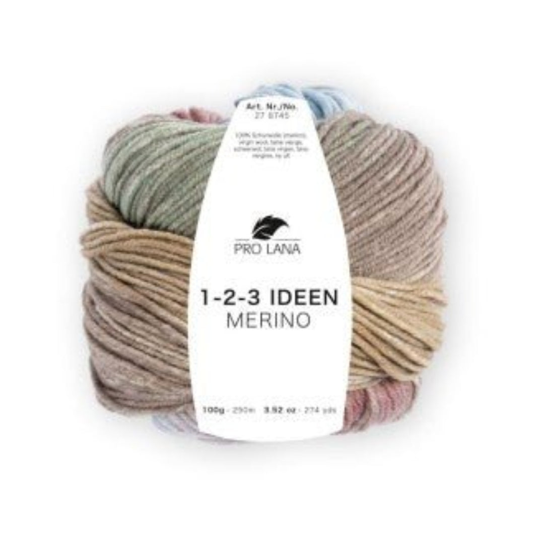 Pro Lana 1 - 2 - 3 Ideen Merino – 100% Merinowolle mit Farbverlauf, 250m - BaryWoll