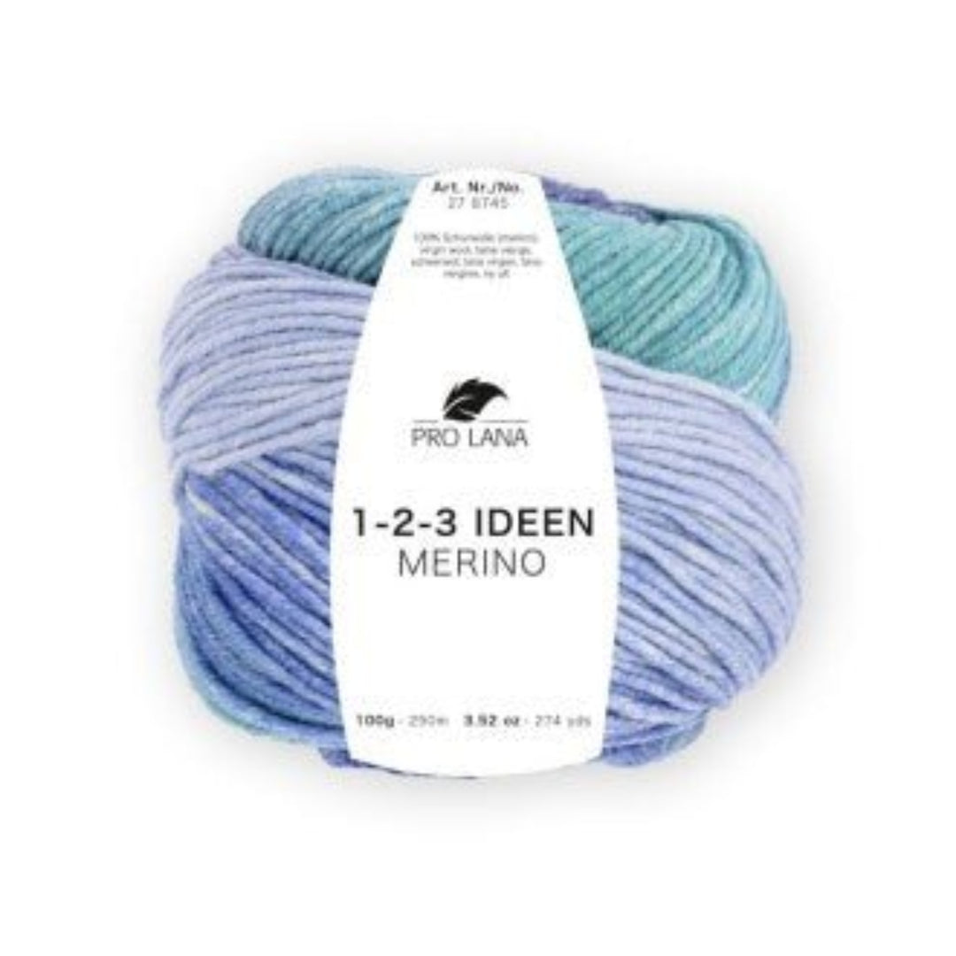 Pro Lana 1 - 2 - 3 Ideen Merino – 100% Merinowolle mit Farbverlauf, 250m - BaryWoll