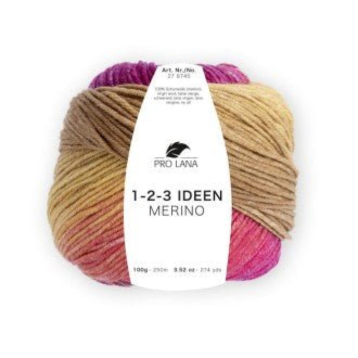 Pro Lana 1 - 2 - 3 Ideen Merino – 100% Merinowolle mit Farbverlauf, 250m - BaryWoll