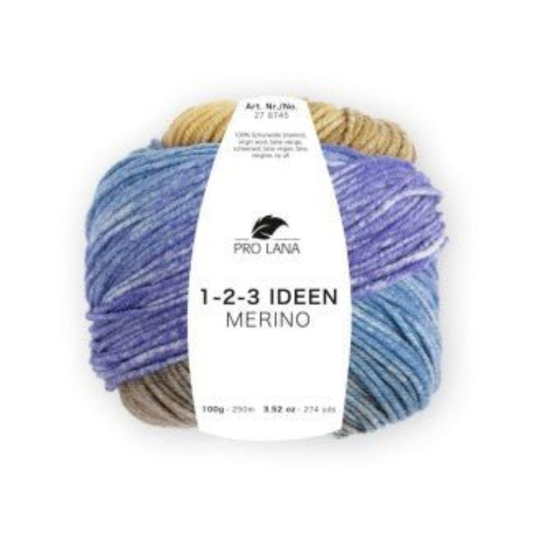 Pro Lana 1 - 2 - 3 Ideen Merino – 100% Merinowolle mit Farbverlauf, 250m - BaryWoll
