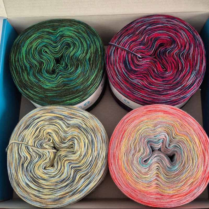 Wollbox 54 – Hochwertige Garne für Strick - und Häkelprojekte - BaryWoll