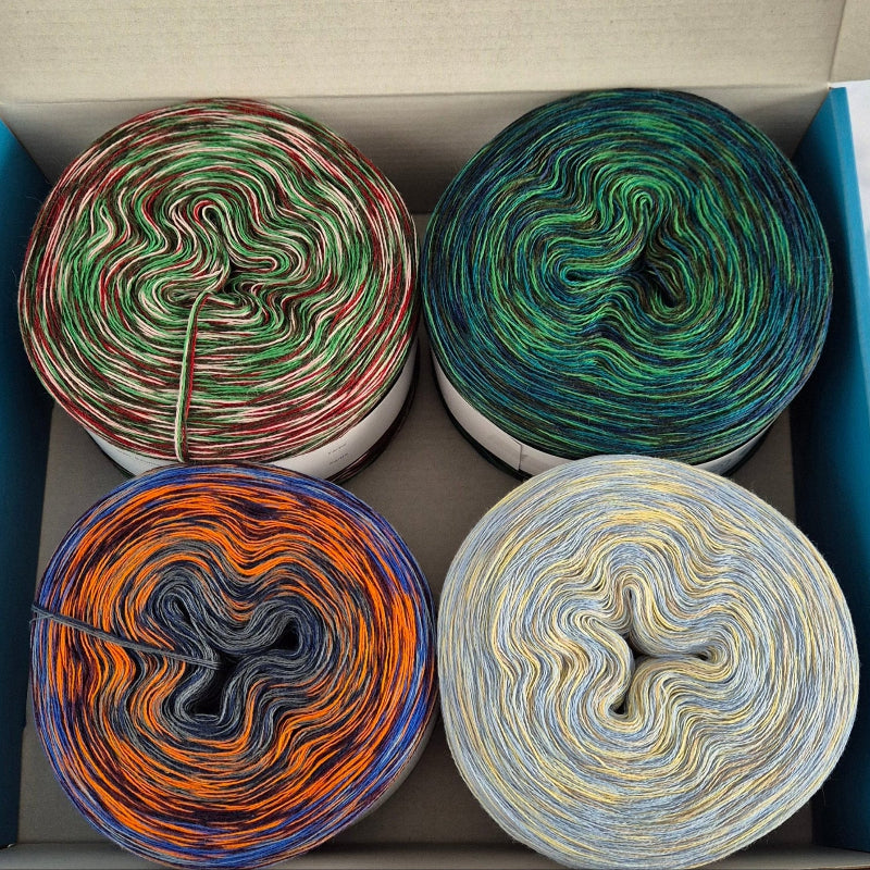 Wollbox 52 – Hochwertige Garne für große Strick - und Häkelprojekte - BaryWoll