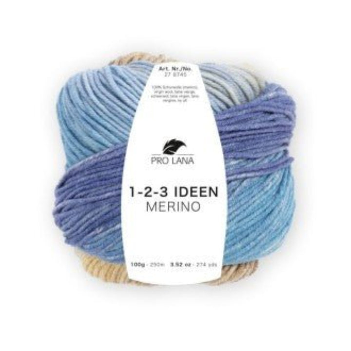 Pro Lana 1 - 2 - 3 Ideen Merino – 100% Merinowolle mit Farbverlauf, 250m - BaryWoll