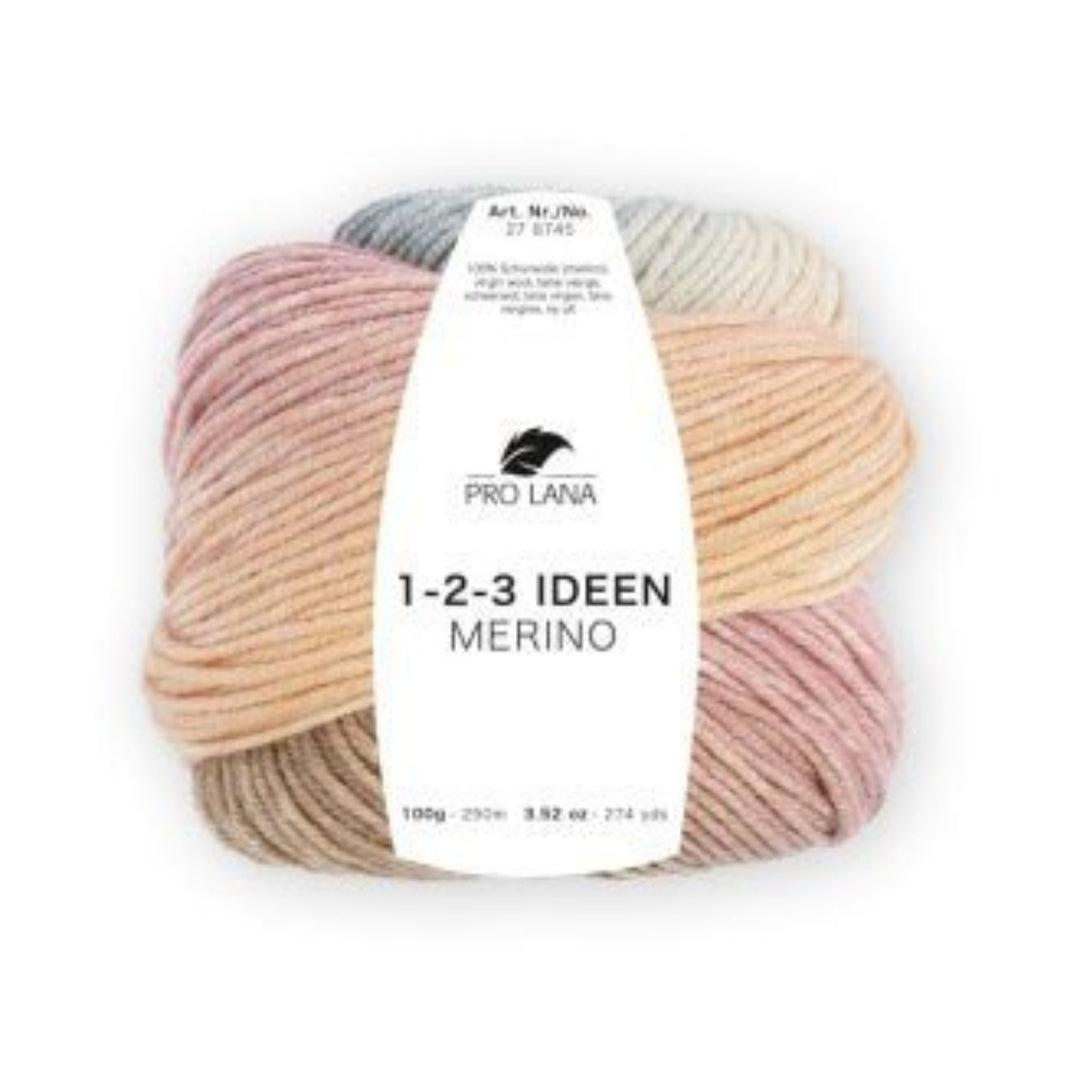 Pro Lana 1 - 2 - 3 Ideen Merino – 100% Merinowolle mit Farbverlauf, 250m - BaryWoll