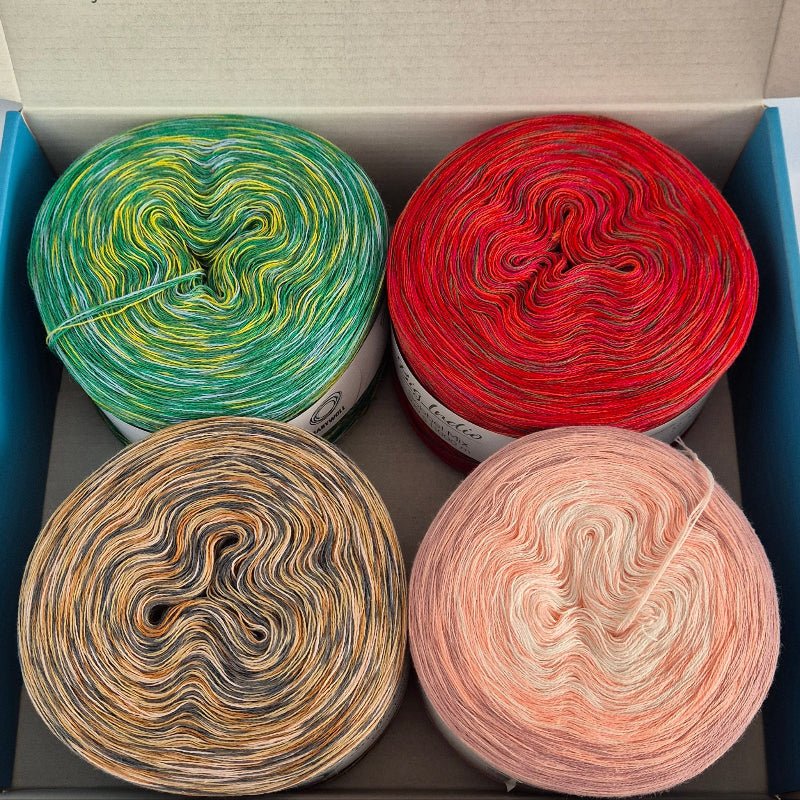 Wollbox 49 – Hochwertige Strick - und Häkelgarne für große Projekte - BaryWoll