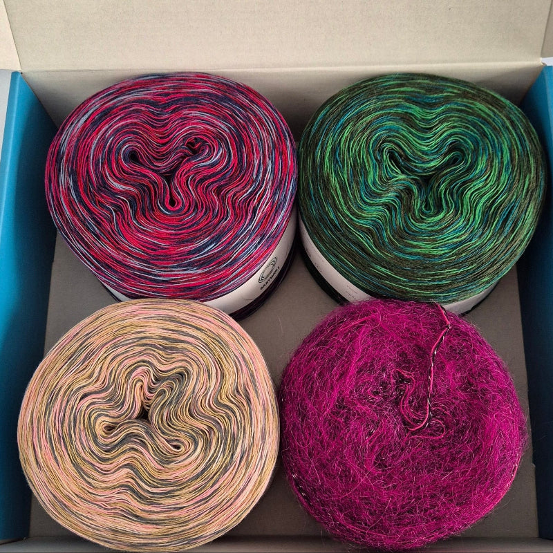 Wollbox 55 – Bobbel - Garn Paket für große Strickprojekte - BaryWoll