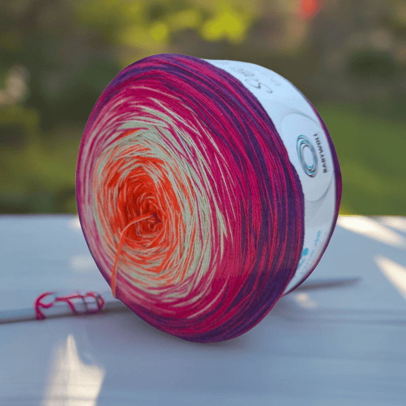 BaryWoll Farbverlaufsgarn Bobbel "Soft Ombré" Farbe 313 - BaryWoll