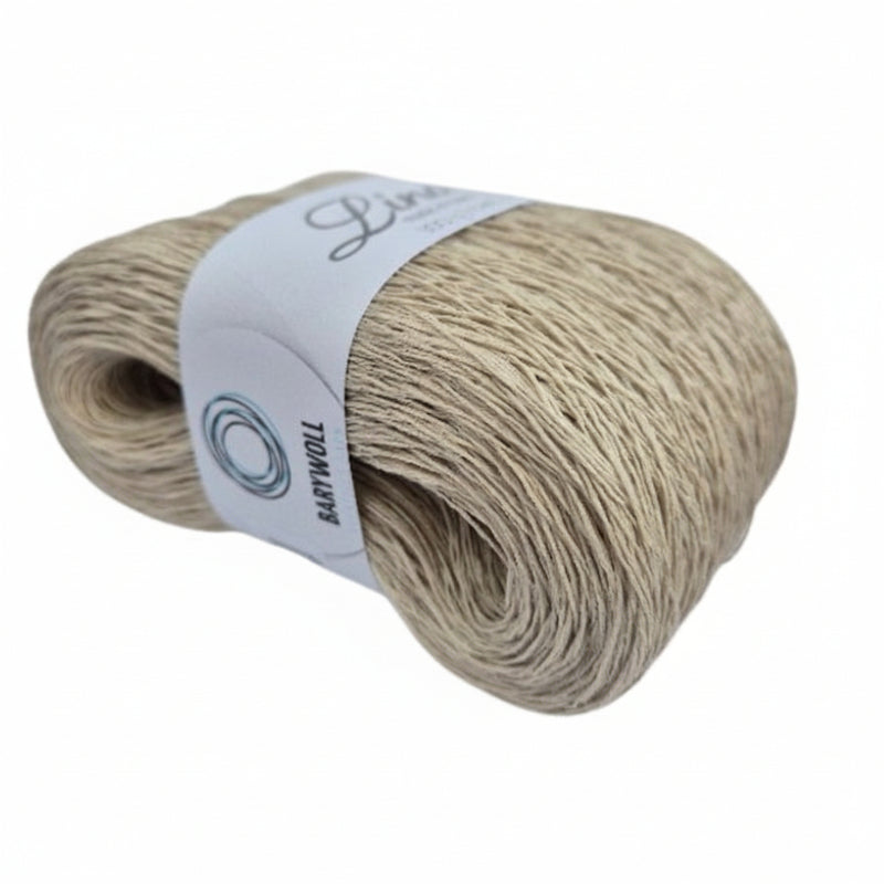 Leinen Wolle "Lino" von barywoll Farbe 44 Sand - BaryWoll