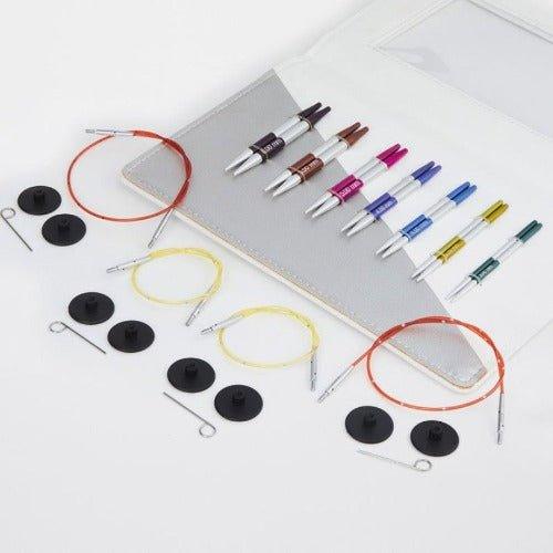 Nadelset Deluxe auswechselbare Nadelspitzen SmartStix von Knit Pro kurz - BaryWoll