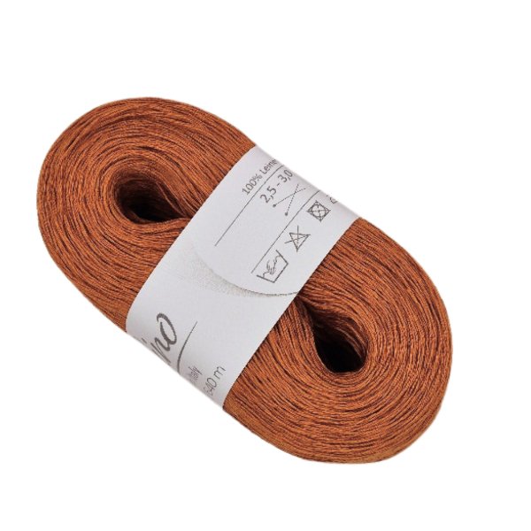 LEINEN WOLLE "LINO" VON BARYWOLL Farbe 97 Caramel - BaryWoll