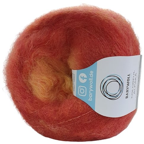 Farbverlaufsgarn "Colorful Alpaka" Farbe 111 - BaryWoll