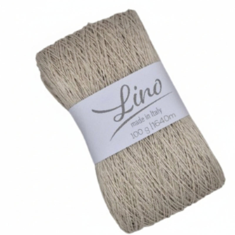 Leinen Wolle "Lino" von barywoll Farbe 44 Sand - BaryWoll