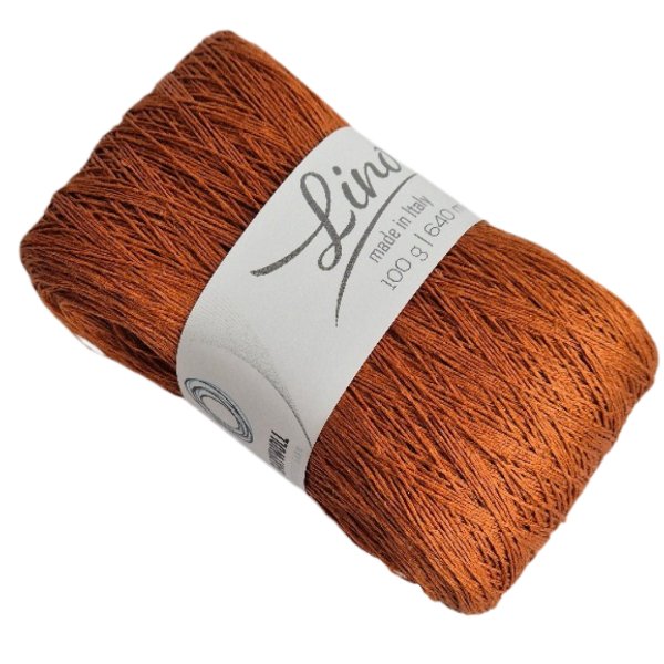 LEINEN WOLLE "LINO" VON BARYWOLL Farbe 97 Caramel - BaryWoll