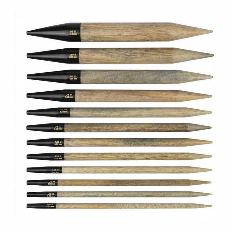 LYKKE Auswechselbare Nadelspitzen "Driftwood" 9 cm und 13 cm - BaryWoll