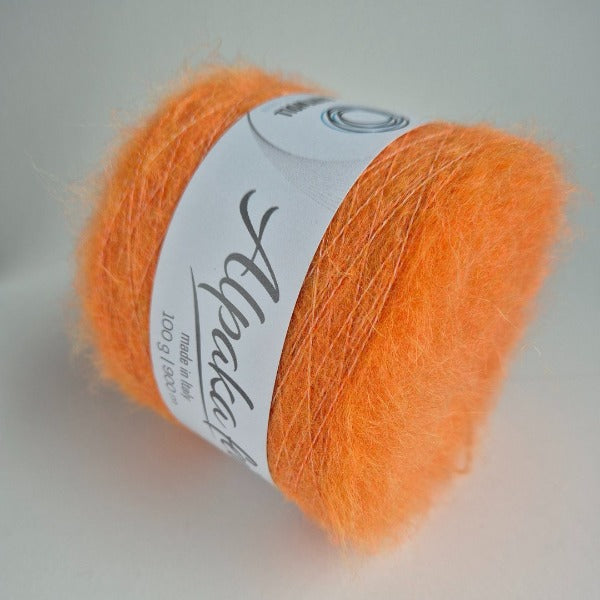 Alpaka Fein von BaryWoll - Farbe 11 Orange - 100g - BaryWoll