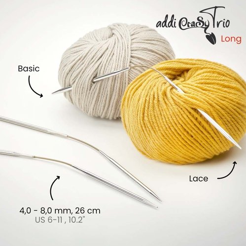 addiCraSyTrio Long 26 cm - BaryWoll