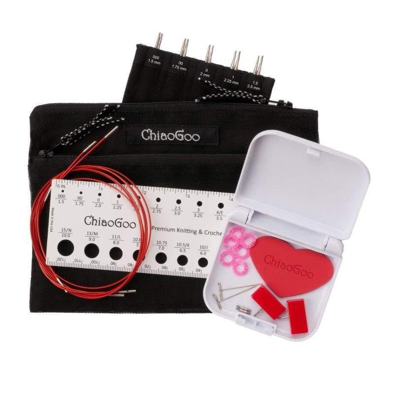 ChiaoGoo Nadelset TWIST RED LACE Mini 1,50 - 2,50 mm - BaryWoll